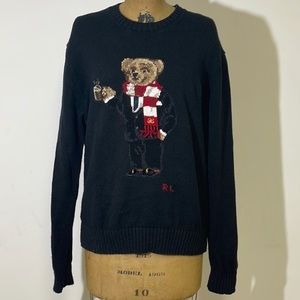 Polo Ralph Lauren Polo Bear Hot Cocoa Knit Sweater